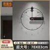 Reloj de Pared Psique Sala de Estar 2025 Nuevo Lujo Ligero Celebridad de Internet Creativo Elegante Rejilla Decorativa para el Hogar