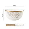 Vajilla y platos de porcelana china de hueso con relieve oscuro estilo chino para el hogar, vajilla de cerámica, plato, vajilla y combinación de platos, combinación libre