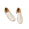 Populares zapatos planos de cuero suave para mujer, nuevos mocasines slip-on otoño 2026, zapatos casuales para mujer de suela blanda