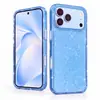 Funda para Teléfono Móvil Apple 18Promax Iphone18Pro Transparente Azul con Brillo Magnética Vino Tinto Borgoña