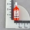 Capa de Celular DIY Cerveja Cola Creme Material Garrafa de Vinho DIY Pequeno Miniatura Resina Acessórios de Garrafa de Vinho Pingente de Chaveiro