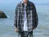 Camisa 2025 Chaqueta Casual Versátil Holgada Moderna Cuadros Estilo Coreano Pareja Nueva Camisa de Manga Larga para Hombres y Mujeres Todas las Estaciones
