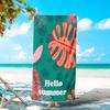 Toalha de Praia de Microfibra Estampada para Comércio Exterior Cross-Border, Secagem Rápida, Toalha de Praia Litoral Antiaderente à Areia