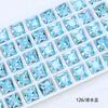 Dongzhou Praça de Cristal Cantos Retos Pedras Strass para Unhas Coloridas Pedras Strass com Ponta Traseira Acessórios para Unhas DIY Fabricante Atacado