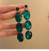 Pendientes Largos con Borla de Flor de Zirconia con un Toque de Lujo Ligero y de Alta Gama, Pendientes de Artesanía Pesada Estilo Bosque, Modernos y de Diseño Único
