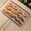 Pinzas para Barbacoa Espátula para Parrilla de Pescado Tiras Verticales Engrosadas Acero Inoxidable Puro Malla de Parrilla Encriptada Pinzas para Verduras Grandes y Pequeñas Barbacoa
