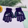 Novas Luvas Fofas de Acrílico para Crianças com Cola Fabricante Outono e Inverno Luvas Quentes de Dedo Inteiro para Crianças com Logotipo Opcional e Estampas de Desenhos Animados