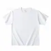 Camiseta Blanca de Algodón Puro de Manga Corta de Peso Pesado para Hombre y Mujer, Gruesa y No Transparente, Camiseta Básica Blanca Pura de Cuello Redondo, Camiseta de Manga Corta