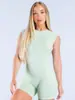 Body Yu An Full Matte de Nylon Sem Mangas Costas Abertas Conjunto Seamless de Peça Única Body de Yoga 0320