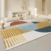 Alfombra de terciopelo de cristal francés para suelo, sala de estar, resistente a las manchas y fácil de cuidar, alfombrilla para sofá y mesa de café, dormitorio, mesita de noche, manta antideslizante