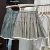 Primavera 2026 Nueva Falda para Mujer Estilo Japonés Suelta de Cintura Alta Falda de Capas Ropa para Mujer Estilo Mori