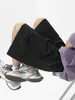 Shorts de Trabalho de Seda Gelada de Secagem Rápida Estilo Americano para Mulheres e Homens, Novas Calças Paracaidistas Finas de Verão, Shorts de Praia Largos e Soltos