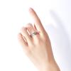 Europeu e Americano AliExpress Comércio Exterior Flor e Folha Anel Pulseira Cristal Austríaco Banhado A Platina Anel Folha Anel De Casamento Feminino