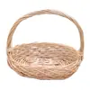Cesta Pequena de Bambu em Vime, Cesta de Mão, Cesta de Armazenamento de Rattan, Cesta Trançada, Cesta de Piquenique de Colheita Infantil, Mini Cesta Pequena