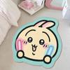 Alfombra Linda de Expresión de Dibujos Animados para Dormitorio, Junto a la Cama, Alfombra Linda, Cachemira Engrosada, Felpudo, Alfombra para Piso de Sofá de Sala de Estar