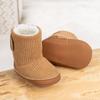 Amazon Transfronterizo Zapatos de Invierno para Bebé Calientes de Velcro de Algodón con Forro de Felpa Suela Suave Botas para Niños Pequeños Zapatos de Bebé