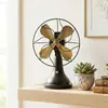 Comestibles Zakka, Decoraciones para el Hogar, Adornos Artesanales, Artesanía Vintage y Desgastada, Ventilador Eléctrico