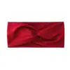 Diadema elástica cruzada de una sola capa europea y americana, unisex, adecuada para yoga y deportes, absorbente de sudor, elegante y versátil