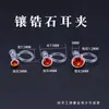 Clip para oreja pequeño japonés transparente con incrustaciones de circonita, aretes de resina transparente para protección del medio ambiente, fabricantes de joyería popular callejera de Internet al por mayor