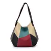 Bolso de lona para mujer, sencillo, retro, informal, de gran capacidad, de viaje, ligero y a la moda.