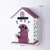 Muebles para el Hogar Estilo Pastoral Buzón de Guardería Buzón de Mensajes Buzón de Madera Buzón de Sugerencias Decoraciones de Casitas de Madera Pequeñas