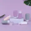 Frasco Dispensador Oval para Aplicação Pontual Transfronteiriço Shampoo Gel de Banho Produtos para Cuidados com a Pele Viagem de Negócios Portátil Frasco Dispensador de Silicone