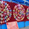 Tela de Tiro al Globo para Juegos de Tiro en Mercados Nocturnos, Ferias de Templos, Parques, Tableros de Dardos, Tela de Tiro al Blanco, Plegable para Montaje de Puesto