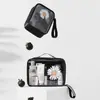 Bolsas de Embalaje de Plástico Pvc Transparente al por Mayor Lindas Portátiles de Viaje Bolsas de Almacenamiento para Cosméticos para Niñas Bolsas de Pvc