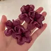 Brincos de Tecido com Flores Grandes Únicos e Bonitos 2025 Brincos Brincos Brincos de Flor da Ilha Brincos de Flor de Férias Mulheres