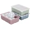 Bandeja de Hielo Grande de Silicona Transfronteriza Molde de Cubitos de Hielo de Grado Alimenticio Molde de Bola de Hielo de Desmoldeo Fácil Congelación Rápida Molde para Hacer Hielo Casero