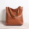 Estação Independente Transfronteiriça Couro Encerado Retrô Bolsa de Mão Simples Versátil Bolsa para o Dia a Dia Feminina Bolsa de Ombro Bolsa Transversal Amazon