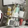 Caja de almacenamiento de cosméticos de gran capacidad para escritorio, para guardar cosméticos, lápiz labial, perfumes y artículos de cuidado de la piel.