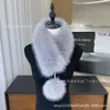 Bufanda de Piel de Zorro Estilo Nuevo para Mujer, Otoño e Invierno Engrosada Doble Cara Estilo Coreano Versátil Calentador de Cuello Bufanda de Felpa de Piel Sintética