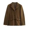 Moda europea y americana transfronteriza para mujer Chaqueta retro de gamuza superventas en AliExpress