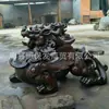 Unicórnio de Cobre Fundido Grande Pixiu Cobre Puro Cobre Fundido Lingote de Ouro Atrair Riqueza e Tesouro Pixiu Feng Shui Casa de Cidade Escultura de Fortuna Enfeites
