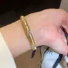 Moda Transfronteriza Europea y Americana Forma de Serpiente de Circonita Pulsera Geométrica Lujo Ligero Sensación de Alta Gama Pulsera Diseño de Nicho Joyería de Mano de Moda para Mujeres
