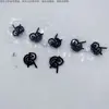 Broche Masculino Emblema Preto Moda Recorte Pinos Liga de Zinco Galvanizado Traje Coreano Ornamento de Peito
