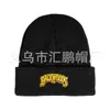 Chapéu de Lã Tendência Europeu e Americano Popular Outono e Inverno Chapéu de Tricô Bordado Backwoods Chapéu Pulôver Hip-Hop