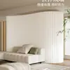 Biombo de papel moderno minimalista para sala de estar, oficina, salón de belleza, pared de fondo plegable móvil para sala de transmisión en vivo