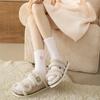 Calcetines Gruesos de Otoño e Invierno de Terciopelo de Visón Hasta Media Pantorrilla para Mujer Bordados de Corazón Calcetines de Felpa Calcetines Peludos Cálidos Rosados
