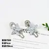 Pinza de Pato de Estrella Plateada de Cinco Puntas Dulce Fresco Sexy Elegante Simple Pinza para Flequillo Lateral Femenina Ins Nicho Accesorios Versátiles para el Cabello