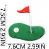 Patches Bordados de Golfe, Decorações para Roupas Esportivas, Patches Bordados por Computador, Decorações para Bolsas, Patches Bordados de Bandeira, Transferência Térmica