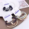 Pack de 5 Ataduras para el Cabello Estilo Básico 03 de Grano Recto, Color Dorado Mate, Cuerdas para el Cabello, Gomas Elásticas, Accesorios para el Cabello de Tienda de 2 Yuan, Atemporales y Asequibles