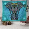 Tapiz de Amazon Transfronterizo ins Colgante Tela de Fondo Bohemio Mandala Elefante Tela de Pared Manta Decorativa Europea y Americana