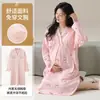 Novo Pijama de Maternidade Xiyue em Algodão Imitado com Bojos, Roupa de Dormir Pós-Parto para Amamentação, Camisola Doce e Fresca para Gestantes na Primavera e Outono