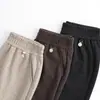 Pantalones de pierna ancha gruesos con forro polar de invierno 2024 nuevos pantalones de mujer pantalones de moda resistentes al frío que combinan con todo pantalones de invierno elegantes para mujer