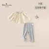 Novedades de Otoño Bebé Infantil Clase A Ropa Infantil Conjunto Cómodo Camisa Suave Calzoncillos Transpirables Conjunto de Dos Piezas para Bebé Niña