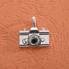 Accesorios de joyería de aleación para bricolaje, material para auriculares de guitarra de música retro de plata antigua