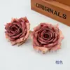 Flores de Rosa Floco de Neve Estilo Europeu Simulação 10cm Rosa Diamante Rosa de Outono Pacote de Material para Caixa de Flores Mais Vendido na Fronteira com Flores