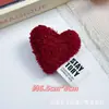 Nuevos Accesorios de Peluche con Relleno de Algodón en Forma de Corazón Etiqueta de Tela Corazón de Melocotón Accesorios para el Cabello Bolsas Zapatos Calcetines Accesorios de Ropa Joyería Colgantes Pequeños